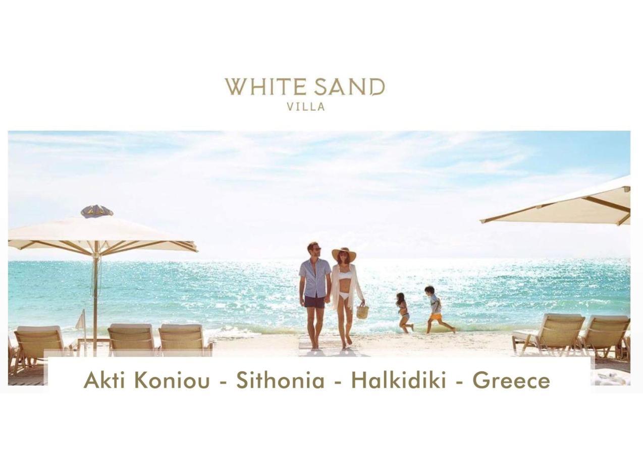 White Sand Villa Koviou Beach Nikiti Sithonia Екстер'єр фото